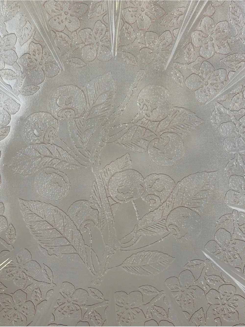Jeannette Cherry Blossom Pink Depression Glass Cake Plate 10.25